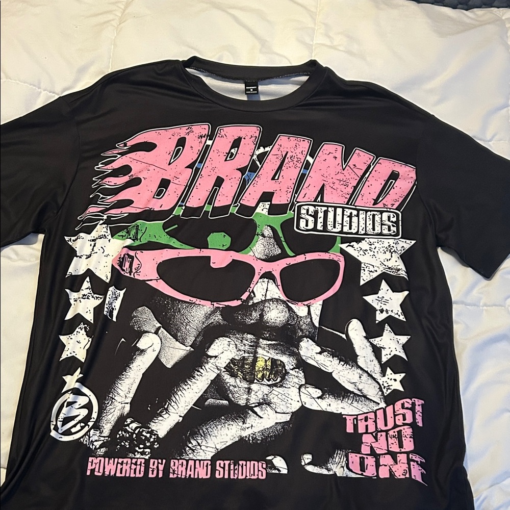 NFINITY Black Tee with Pink Accents